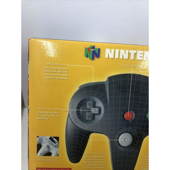 Nintendo 64 Original Black Controller BOX ONLY N64. NO CONTROLLER. - Picture 6 of 16